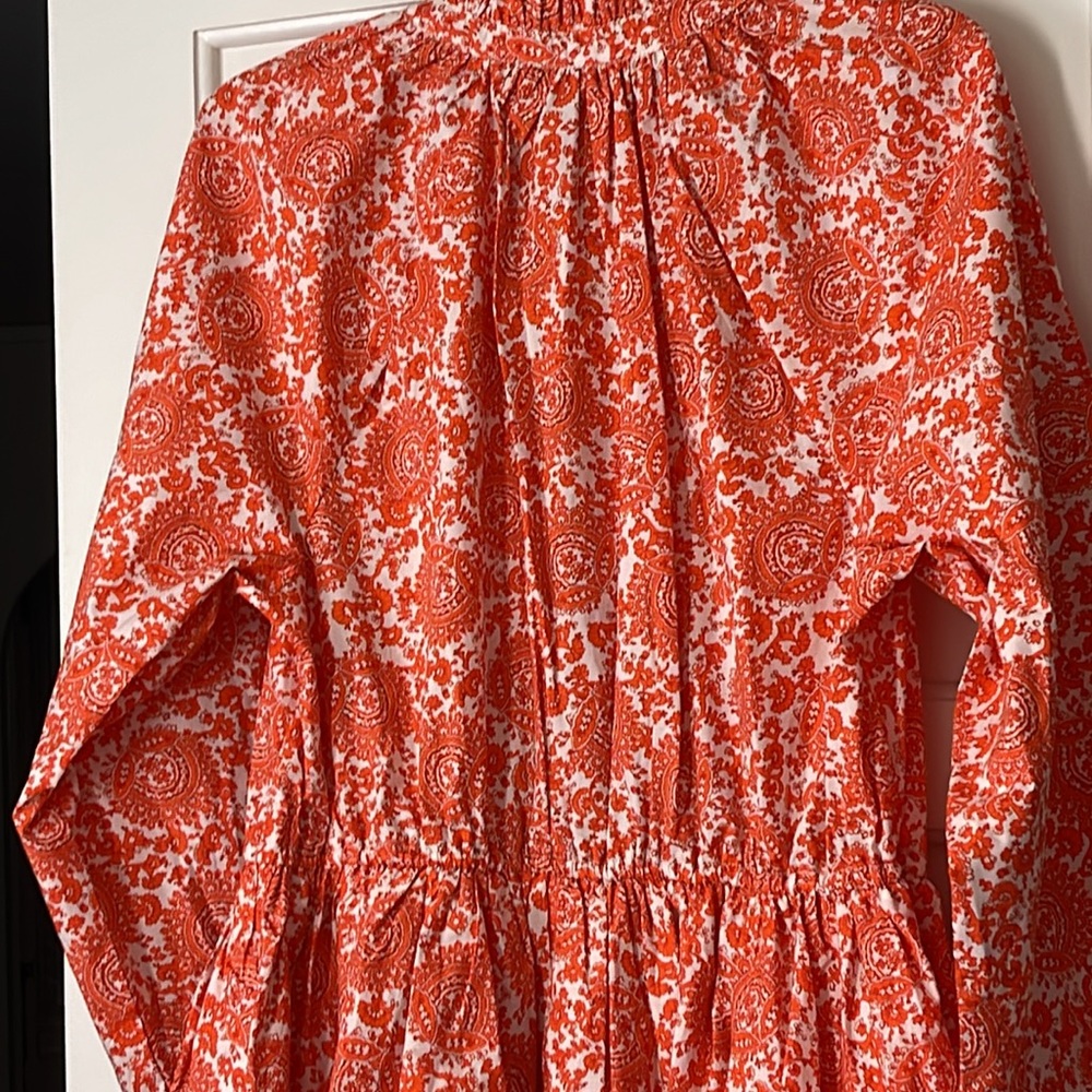 J.Crew Tall ruffle-collar mini dress in cotton poplin floral bouquet BP870 - Picture 12 of 12